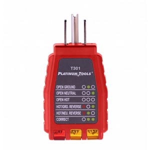 Platinum Tools T301C 110V Electric Outlet and Wire Tester